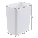 Xyskin 3 Pack Plastic Trash Wastebasket, Garbage Cans, Deskside Garbage Bin - Image 2