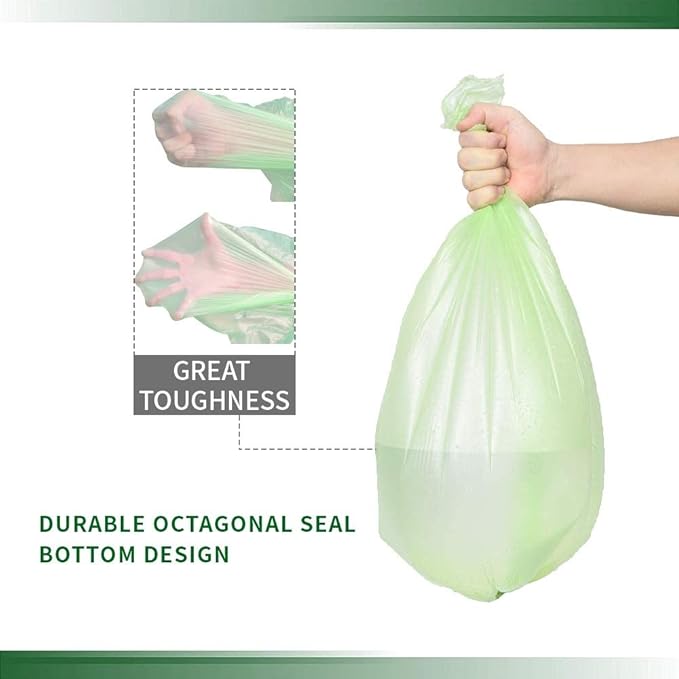 Small Trash Bags, Biodegradable 2.6 Gallon Extra Thick Garbage Bags, Recycling - Image 3