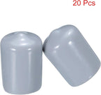 uxcell 20pcs Rubber End Caps 15mm ID Vinyl PVC Round Tube Bolt Cap Cover Screw - Image 2