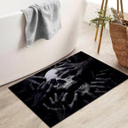 Dark Skull and Hands Indoor Door Mat for Entryway, 17x29.5 Inch, Gothic Horror Floor Doormat for Home Decor, Non-Slip Rug Mat for Living Room, Kitchen, Bedroom, Gifts for Halloween Lovers