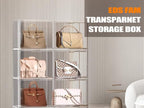 4Pack Clear Shoe Box Organizer, Acrylic Display Cases - Image 8