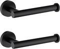 TASTOS Toilet Paper Holder SUS304 Stainless Steel Round Size Matte Black 2 Pack by TASTOS