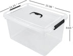 17.5 L Clear Plastic Storage Box - Image 2