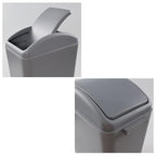 3 Pack 4.5 Gallon Plastic Garbage Can - Image 4