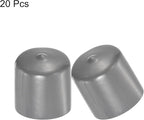 uxcell 20pcs Rubber End Caps 39mm ID Vinyl Cap Cover Screw Protectors Dark Grey - Image 2
