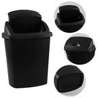 25 Liter Plastic Swing-Top Trash Can - Image 3