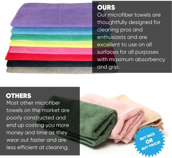 Microfiber Wholesale Cleaning Cloths | Size 12" x 12"| All Purpose Microfiber - Image 7