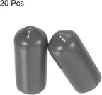 uxcell 20pcs Rubber End Caps 7mm ID Vinyl PVC Round Tube Bolt Cap Cover Screw - Image 2