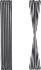 DWCN French Door Curtains – Rod Pocket Thermal Blackout Curtain - Image 7