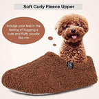 HomeTop Women's Fuzzy Curly Fur Memory Foam Loafer Slippers - Image 3