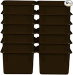 Wood Designs Cubby Storage Bin, Heavy Duty Plastic Containers by Unknown