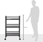 Amazon Basics 3-Tier Metal Rolling Cart - Image 7