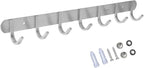 Towel Hook Rack Brushed Nickel 17-Inch Coat Hook Rail Wall Mounted - Image 3