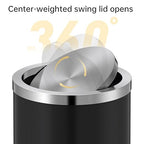 Mbillion Small Trash Can with Swing Lid 4 Gallons/15 Liter, Mini Trash Can with - Image 3