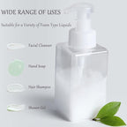 Foaming Soap Dispenser, 450ml Refillable Modern Square Pump Bottle - Image 5