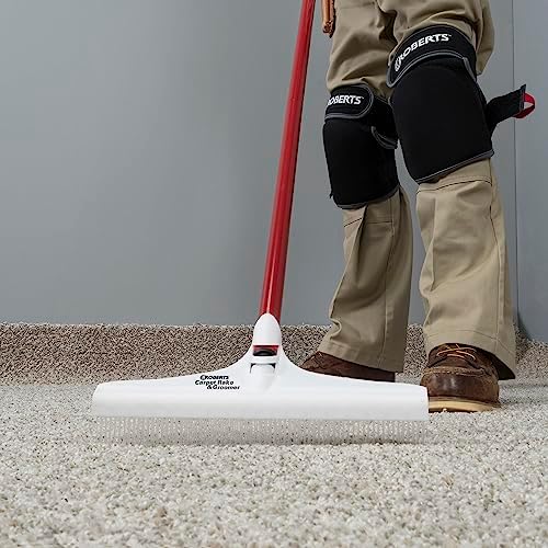 ROBERTS 12" Carpet Rake and Groomer with 51" Handle
