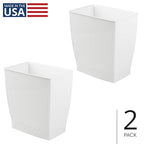 iDesign Small Rectangular Bathroom Trash Cans - Image 2