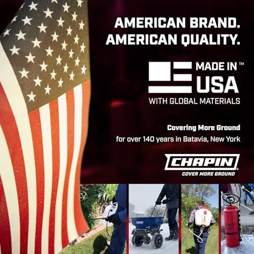 Chapin International 60175 4 Gallon Backpack Sprayer for Bleach & Disinfecting, Made in the USA, 1-Pack, Translucent White