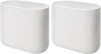 iDesign Small Oval Plastic Bathroom Trash Cans by iDesign