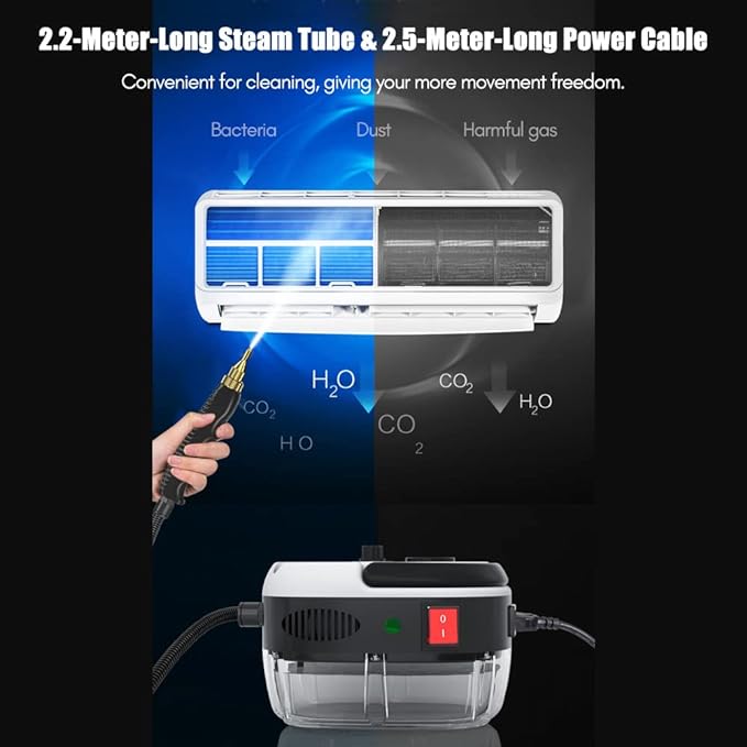 2500W Portable Handheld Steam Cleaner, High Temperature Pressurized Steam - Image 3