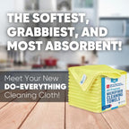 MW Pro Microfiber Cleaning Cloth | Yellow | Size 16" x 16" | All Purpose - Image 2