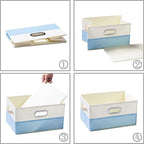PRANDOM Fodable Storage Bins for Closet Decorative Fabric Storage Baskets Cubes - Image 5