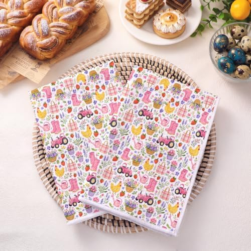 Watercolor Chickens Kitchen Towels, Dish Towels for Kitchen, Chicken Gifts - Image 6