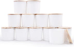 12 OZ Thick Candle Jars for Making Candles 12 Pcs, Empty Jars by Showin