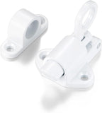 8 Packs Self-Closing Latches，White Spring Door Lock，Resilient Bolt Latch - Image 6