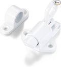 6 Packs Self-Closing Latches，White Spring Door Lock，Resilient Bolt Latch by INIRET