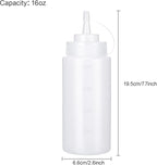 Condiment Squeeze Bottles Ketchup Dispenser, 6 Pack 16oz Squeeze Bottles - Image 2