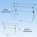 Clothes Drying Rack, Adjustable and Foldable Laundry Rack, Space Saving Hanger - Image 5