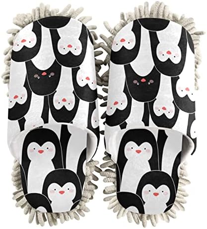 Fisyme Mop Slippers Soft Washable Microfiber Super Chenille Mopping House Home Shoes Mop Slippers for Floor Cleaning