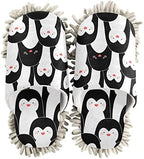 Fisyme Mop Slippers Soft Washable Microfiber Super Chenille Mopping House Home Shoes Mop Slippers for Floor Cleaning