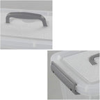 6-Pack Plastic Storage Box, 6 L Clear Storage Bins - Image 2