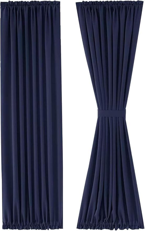 DWCN French Door Curtains – Rod Pocket Thermal Blackout Curtain - Image 6