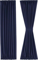 DWCN French Door Curtains – Rod Pocket Thermal Blackout Curtain - Image 6