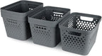 Glad Plastic Storage Basket Set, Value Pack of 6 | Open Storage Bins - Image 6