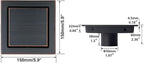 RANDOM Oil Rubbed Bronze Shower Drain Square - Image 2