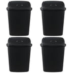 4 Pack 40 Liter Swing Lid Kitchen Garbage Can, Plastic Trash Can by EudokkyNA