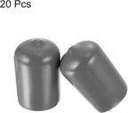 uxcell 20pcs Rubber End Caps 17mm ID Vinyl PVC Round Tube Bolt Cap Cover Screw - Image 2