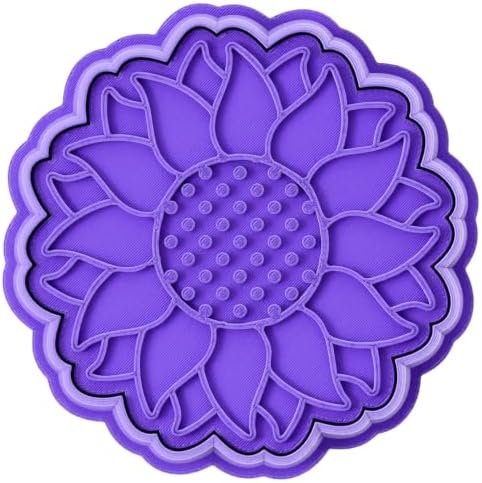 Sunflower cookie cutter stamp - Fall series - 15mm deep Cookie cutter, Image press, Cookie stamp - Marshmallow Bliss by MarshmallowBliss%E2%84%A2