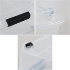 4 Pack 20 L Plastic Under Bed Storage Box - Image 3