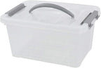 6-Pack 6 L Plastic Storage Containers Latch Storage Box - Image 3