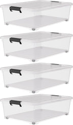 25 Quart Under Bed Clear Latch Bin - Image 7