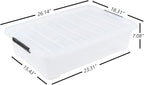 Rosebloom 40 Quart Plastic Under Bed Storage Bins - Image 3