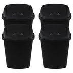 Zopnny 8 Gallon Plastic Swing Top Garag Bin, Lidded Wastebasket Trash Can - Image 6