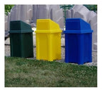 32 Gallon Square 100% Recycled Plastic Heavy Duty Outdoor Trash Can - Image 3