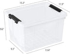 23 L Clear Plastic Storage Box - Image 3