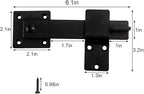 2 Pack Flip Gate Latch Lock 6'' Adjustable Barn Door Lock Hardware Safety - Image 5